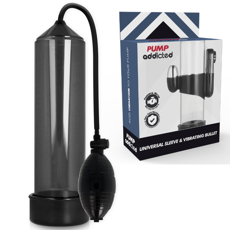 Pump addicted bomba erecci?n rx3 negro con vibrador
