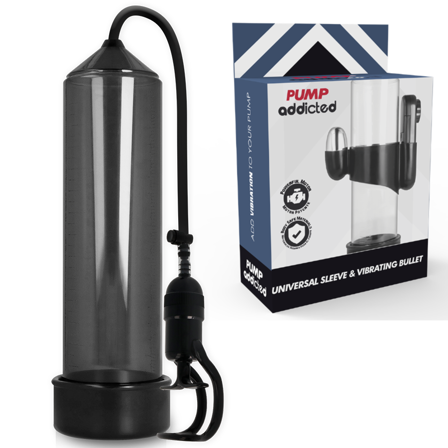 Pump addicted bomba erecci?n rx5 negro con vibrador