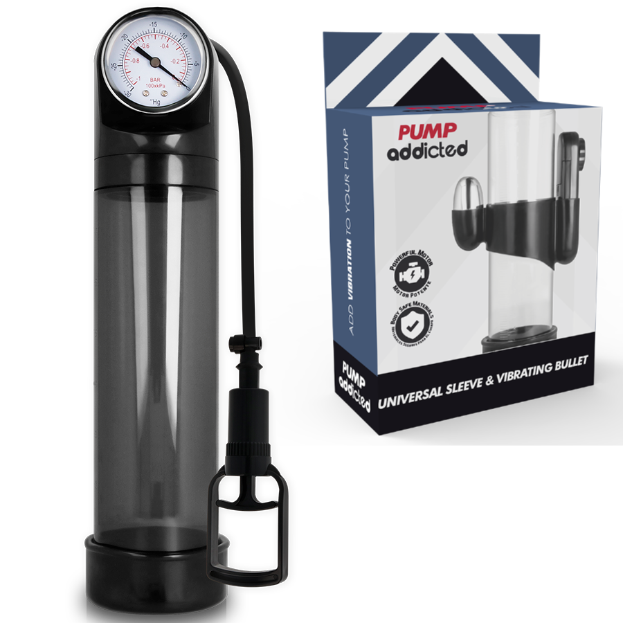 Pump addicted bomba erecci?n rx9 negro con vibrador