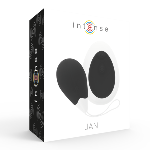 Intense jan  huevo vibrador control remoto negro