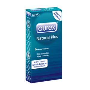 Durex natural plus 6 unidades