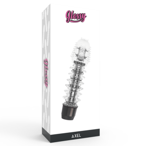 Glossy axel vibrador negro