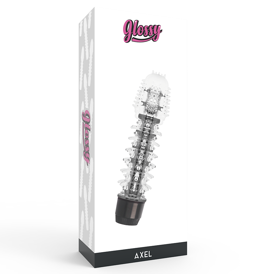 Glossy axel vibrador negro
