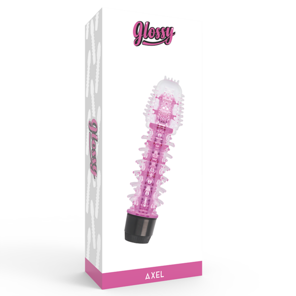 Glossy axel vibrador rosa