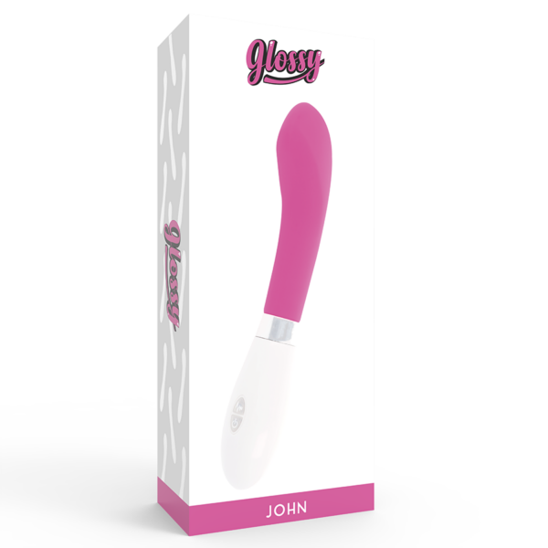 Glossy john vibrador rosa