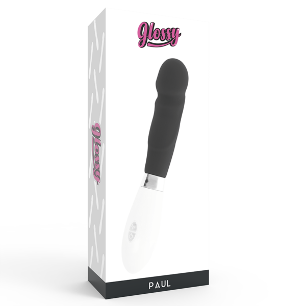 Glossy paul vibrador negro