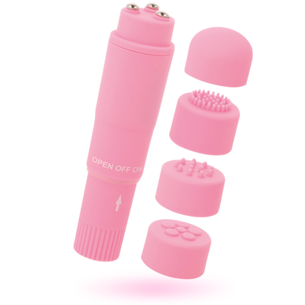 Glossy pocket kurt masajeador rosa
