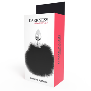 Darkness extra buttplug anal con cola negro 7cm