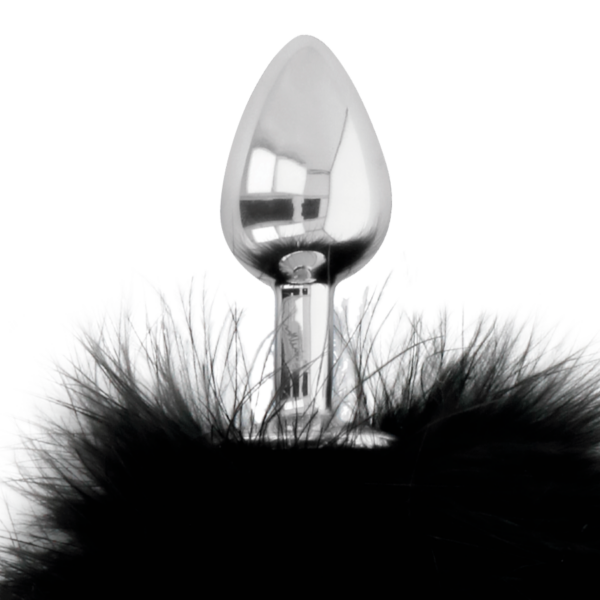 Darkness extra buttplug anal con cola negro 7cm