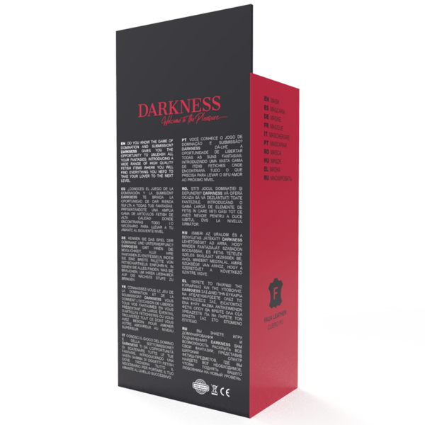 Darkness  m?scara / antifaz high quality negro
