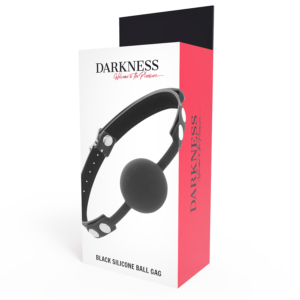 Darkness mordaza  silicona negro