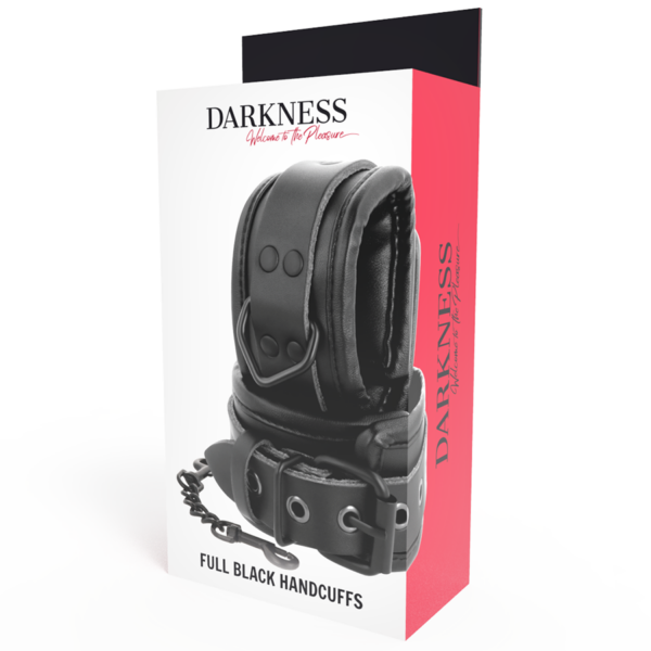 Darkness  esposas ajustables manos leather negro
