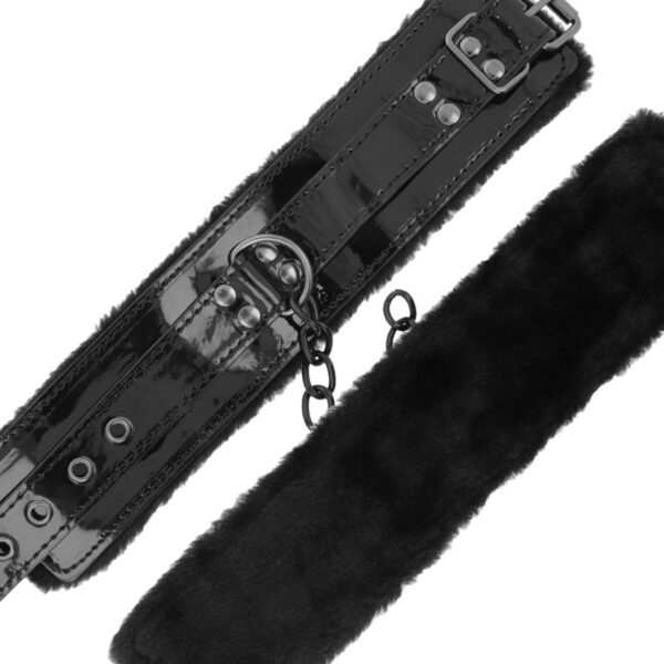 Darkness  esposas cuero ajustables pies negro