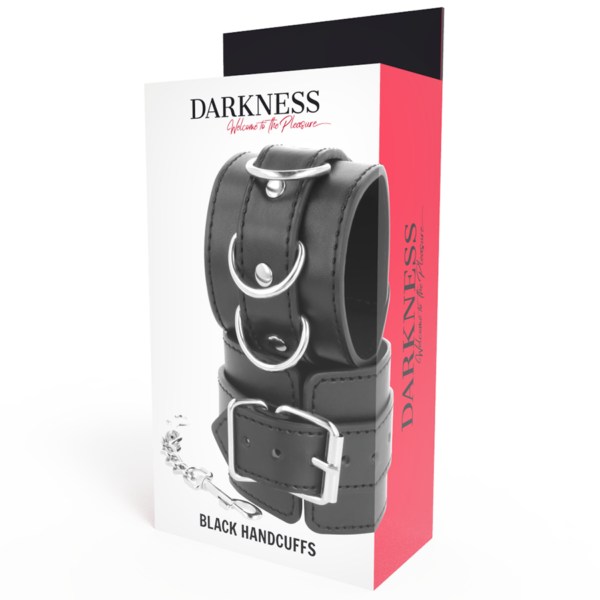Darkness  esposas cuero ajustables negro