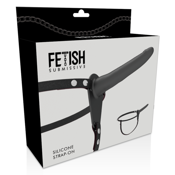 Fetish submissive arn?s silicona negro 15cm