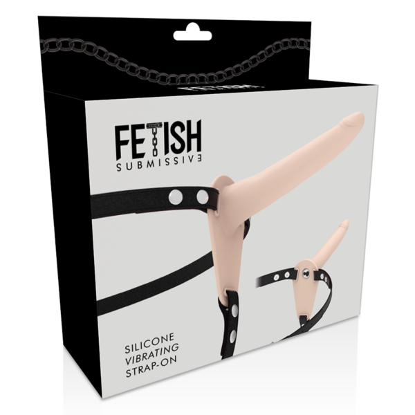 Fetish submissive arn?s vibrador silicona flesh 15cm