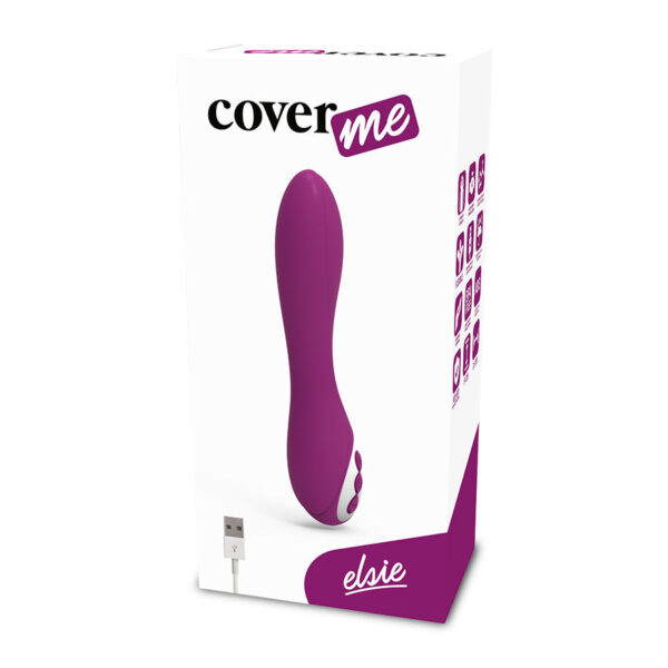 Coverme elsie vibrador recargable 10 velocidades flexible y sumergible