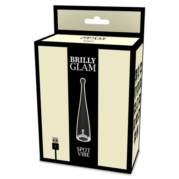 Brilly glam spot vibe vibrador clitorial orgasmico silicona negro