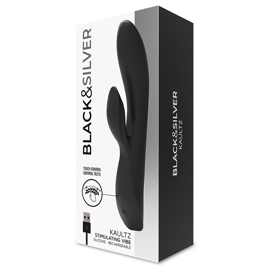 Black & silver kaultz vibrador control touch