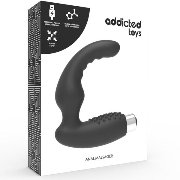 Addicted toys vibrador prost?tico recargable negro