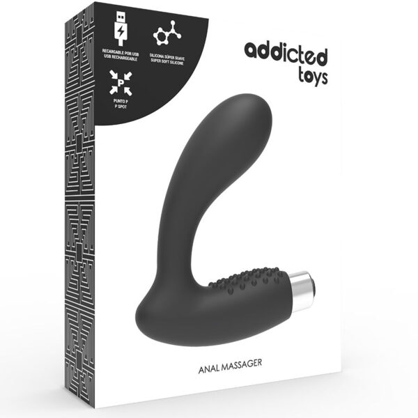 Addicted toys vibrador prost?tico recargable negro