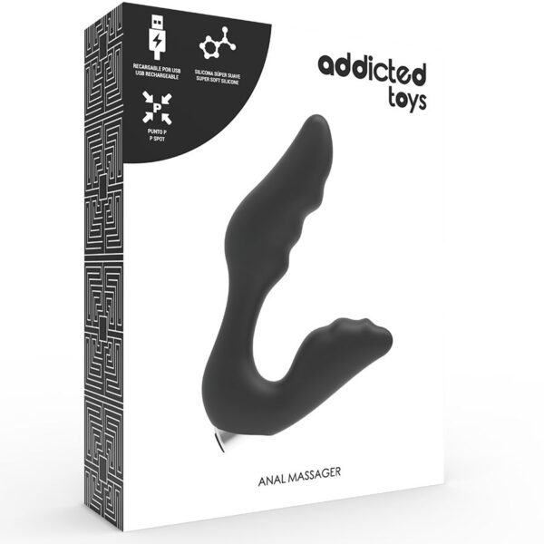Addicted toys vibrador prost?tico recargable negro