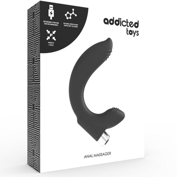 Addicted toys vibrador prost?tico recargable negro