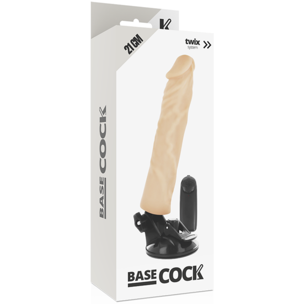 Basecock realistic vibrador control remoto natural 21cm