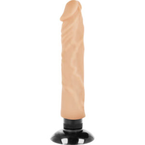 Basecock realistic vibrador 2-1 natural 20cm