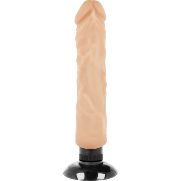 Basecock realistic vibrador 2-1 natural 20cm