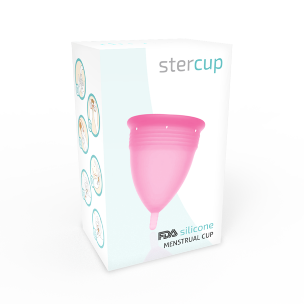 Stercup copa menstrual fda silicone  talla l rosa
