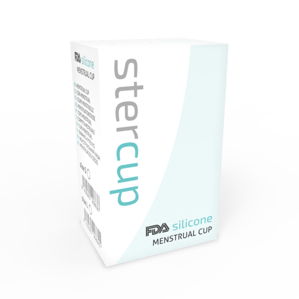 Stercup copa menstrual fda silicone talla l aquamarine