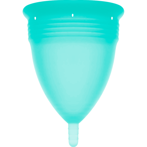 Stercup copa menstrual fda silicone talla l aquamarine