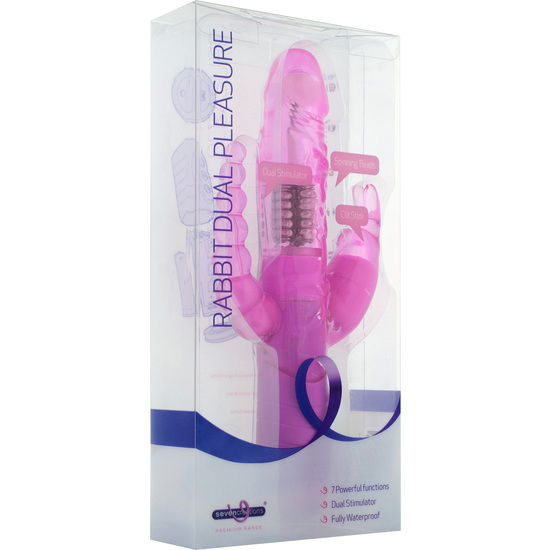 Sevencreations conejito placer dual rosa