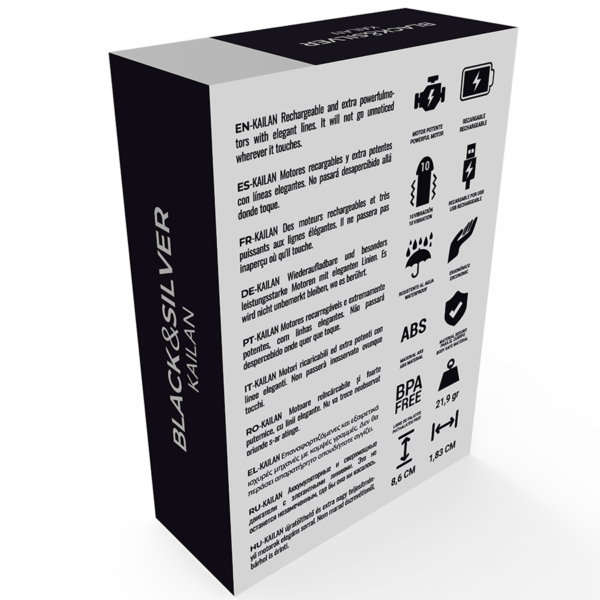 Black&silver vibrating bullet kailan