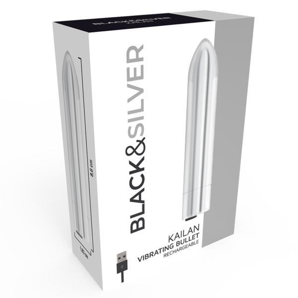 Black&silver vibrating bullet kailan