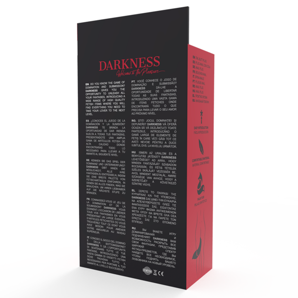 Darkness plug anal silicona con cola gris