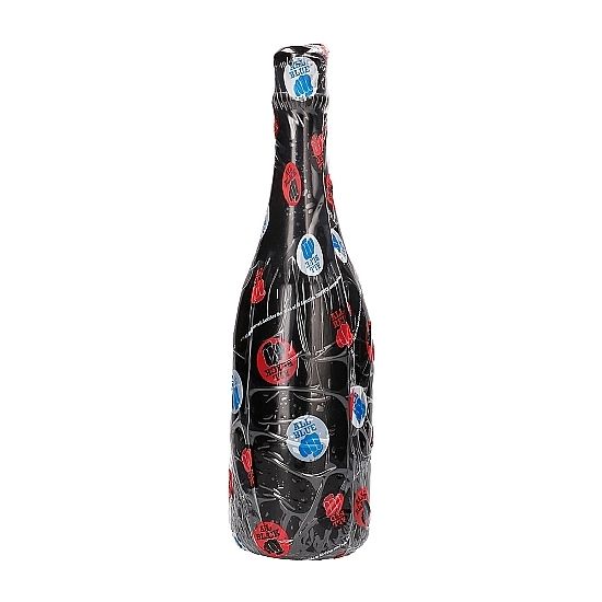 All black anal bottle 34,5cm