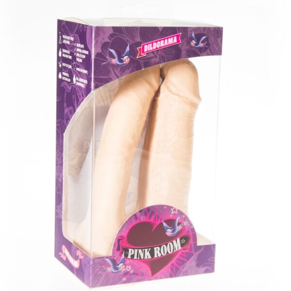 Pink room arthus dildo doble realistico natural 17cm/15.5cm