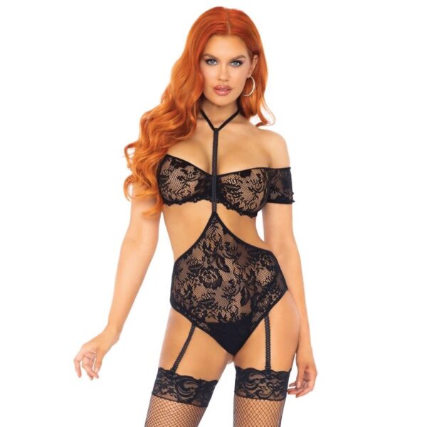 Leg avenue set dos piezas top y teddy s/m