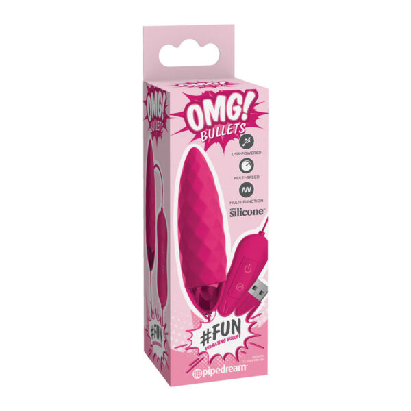 Omg fun bala vibradora rosa luxe