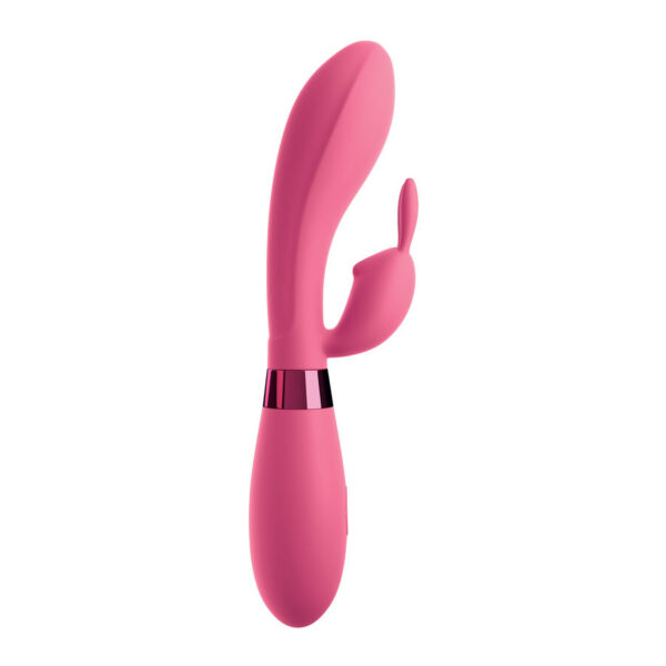 Omg selfie silicone vibrator rabbit pink