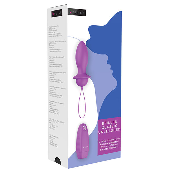 B swish - bfilled classic vibrating plug orchid
