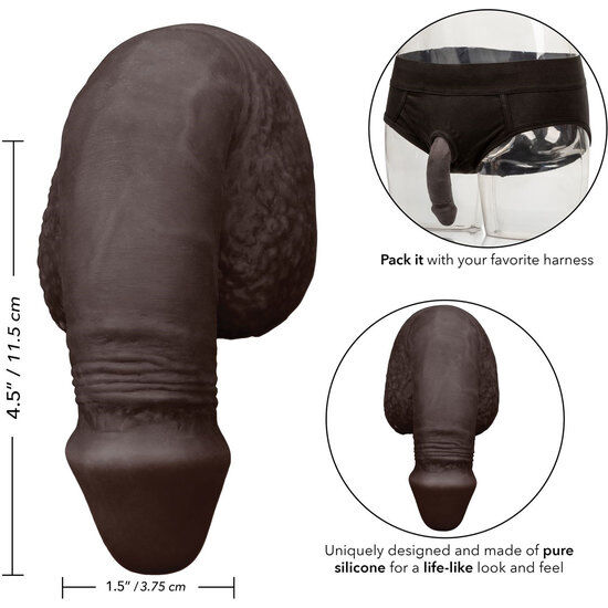 Packing penis pene de silicona 12.75cm negro