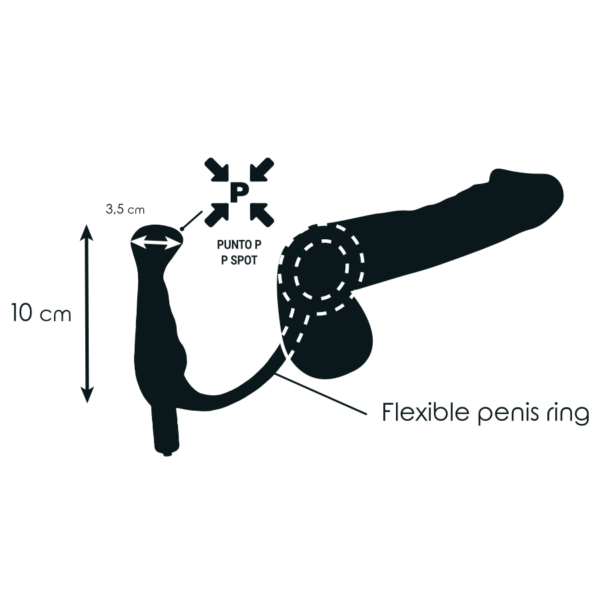 Addicted toys vibrador prost?tico negro 10 cm