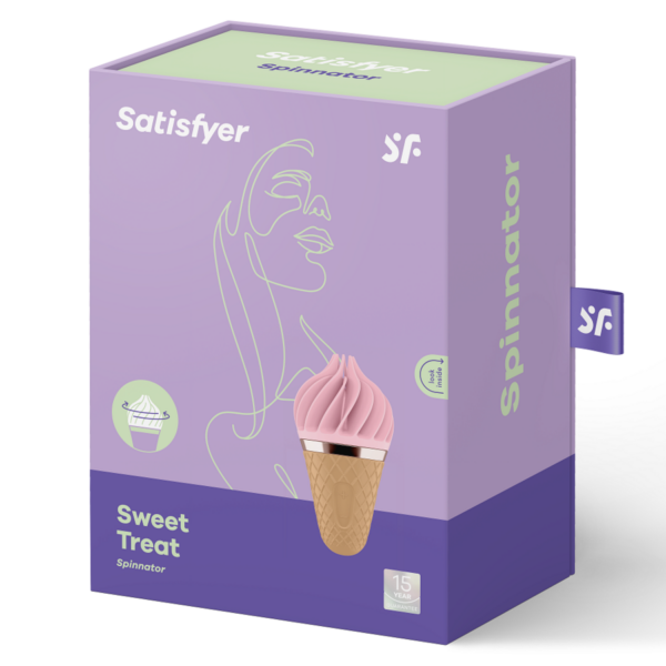 Satisfyer sweet treat spinnator marron & rosa