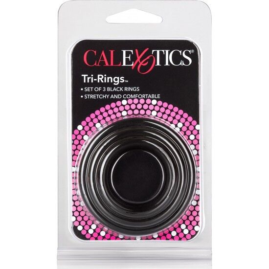 Calex set tres anillas negro erecci?n