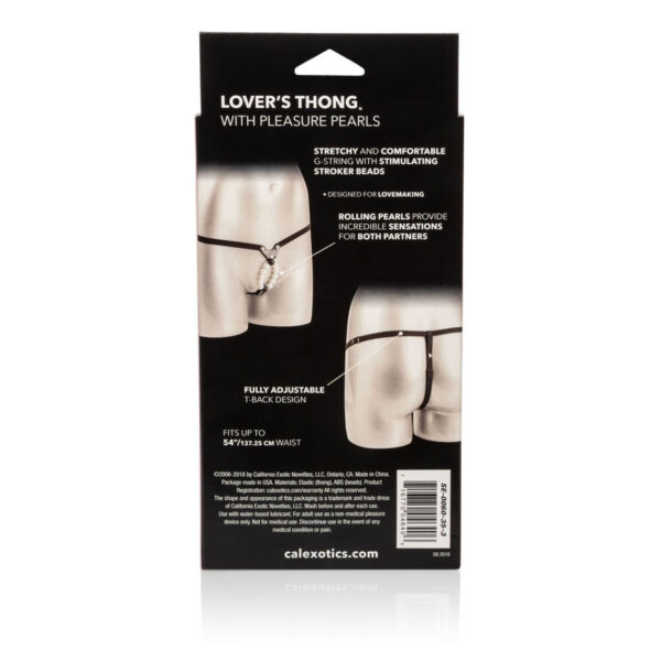Calex lovers tanga con perlas de placer