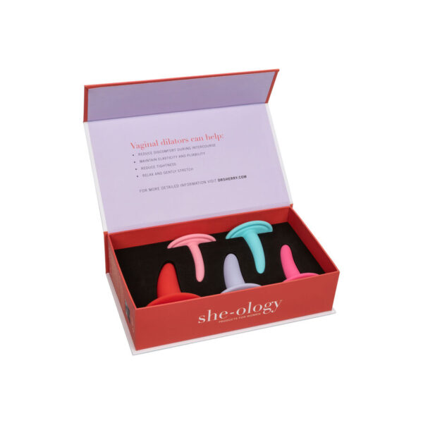 Calex kit 5pc dilatadores vaginales o anales  multicolor