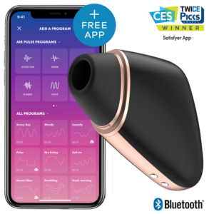Satisfyer connect estimulador clitoris  love triangle black
